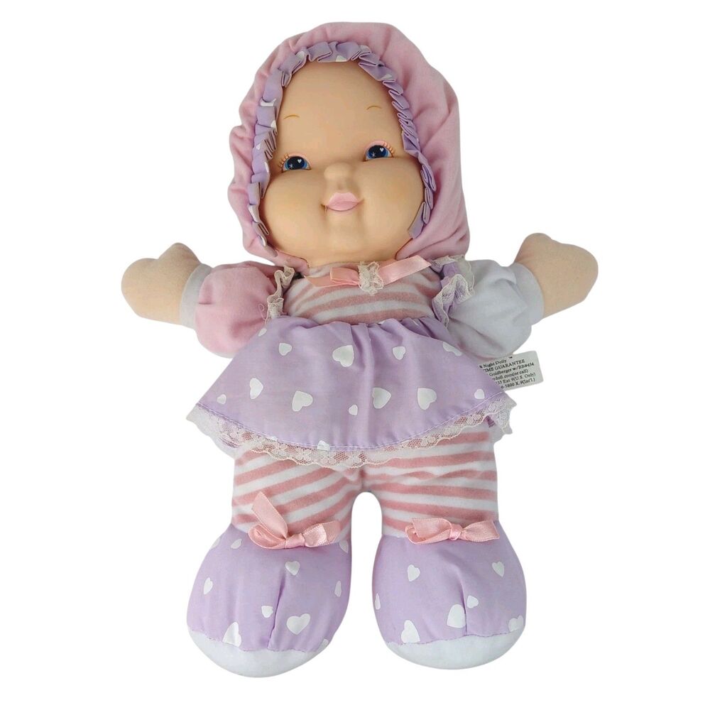 Goldberger Two Sided Face Baby Awake Asleep Baby Doll BB#454 Vtg